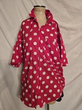 Red Polka Dot Button-Up Tunic